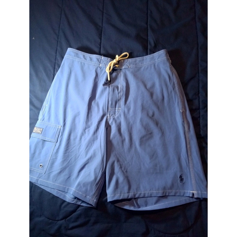 Polo Ralph Lauren Swim Trunks Men's L Cargo Traveler Classic Fit Swimwear Pony